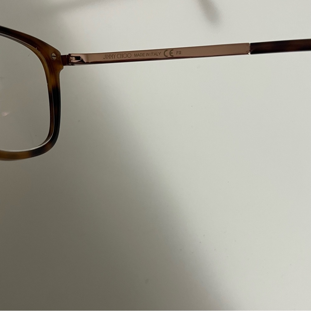 Jimmy Choo Glitter Embellished Cat Eye Prescription Brown Eye Glasses - Picture 6 of 11
